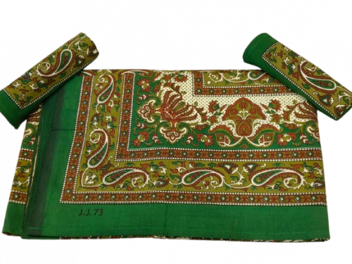 BEDSHEET JAIPUR PRINTED 90X108 2 PILLOW COVER
